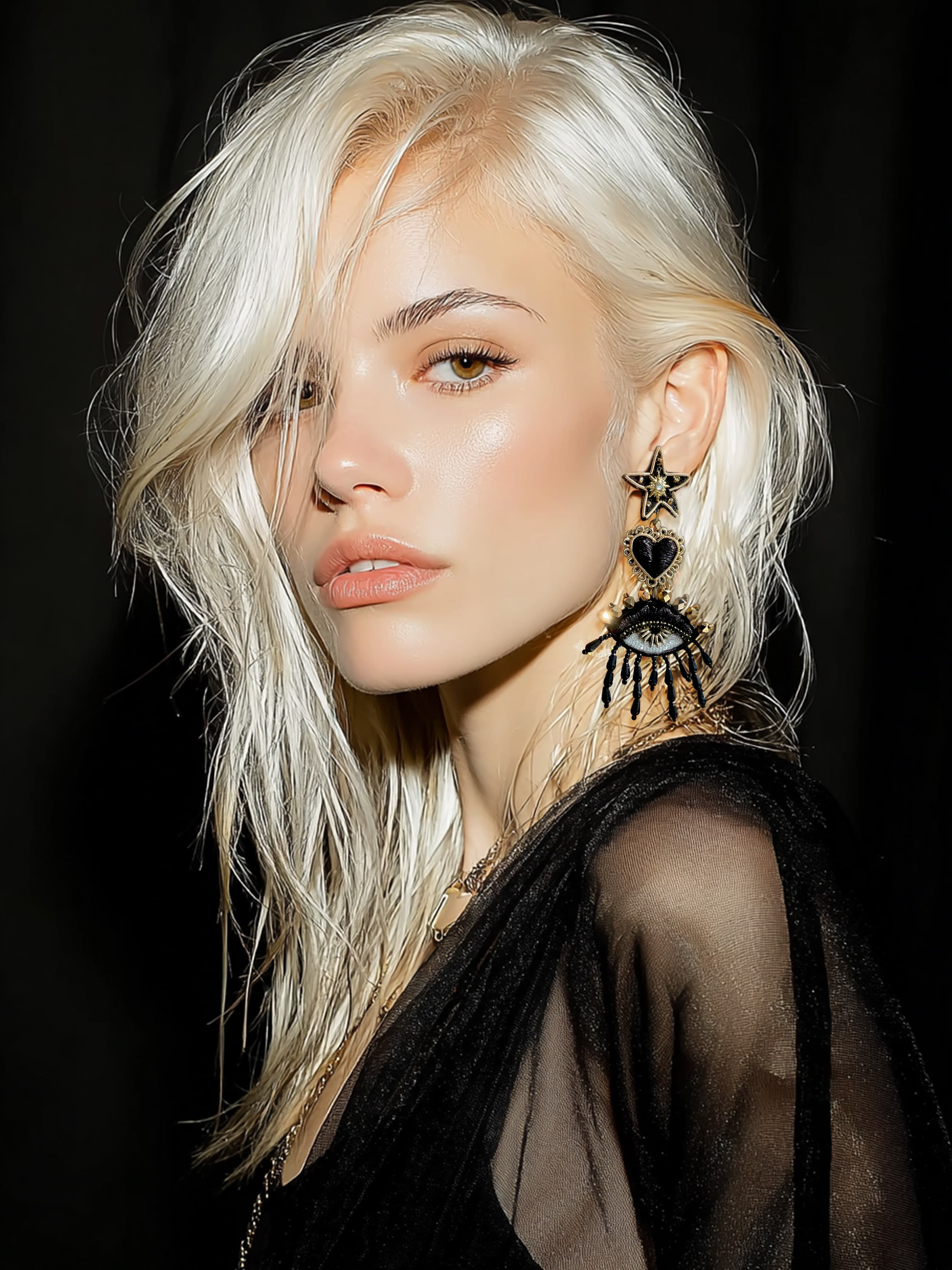 Earrings Gilded Secret - Image 4
