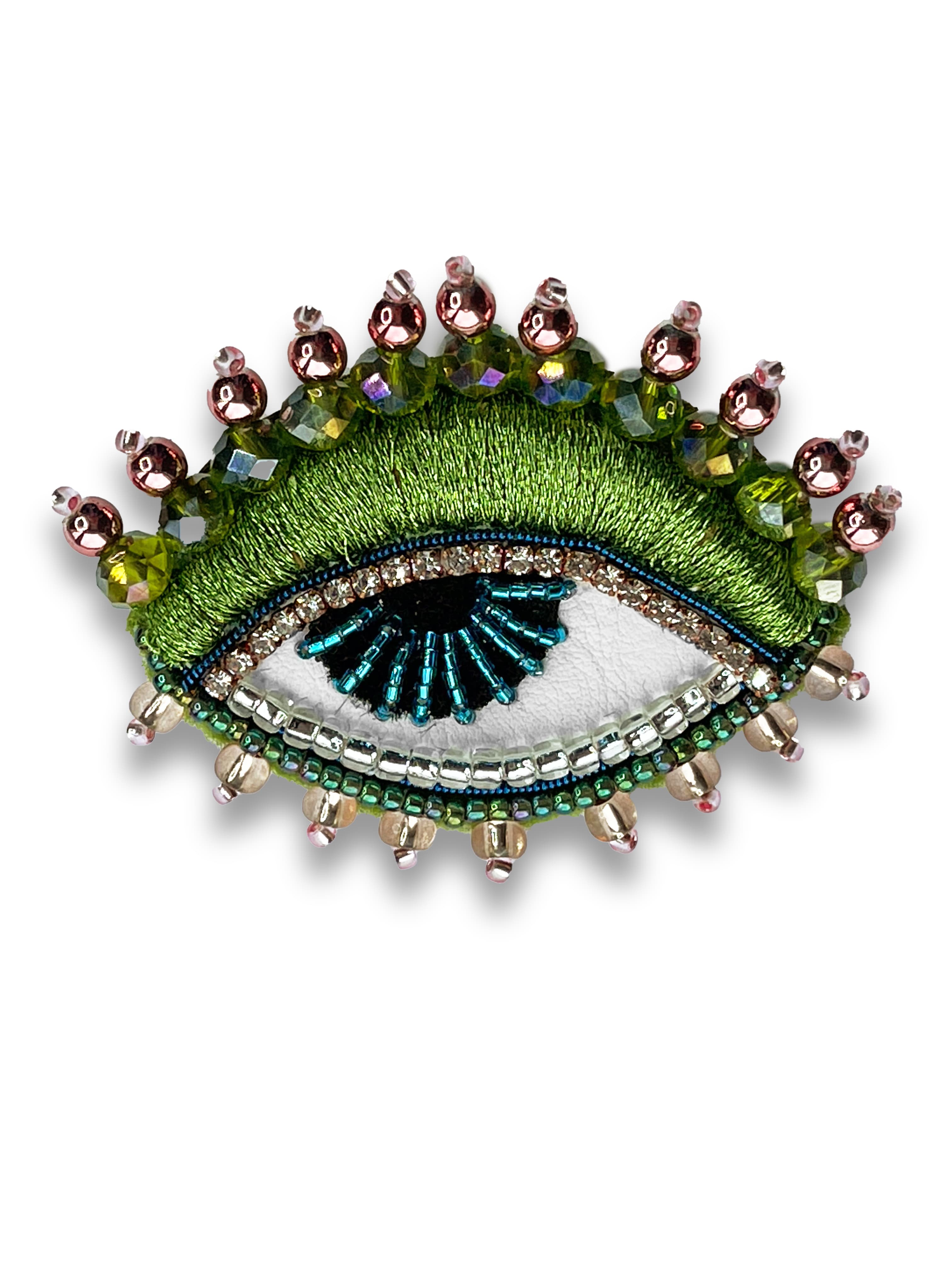 Brooch Green Gaze - Image 1